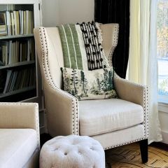 Chic Stripes Fringed Throw Blanket