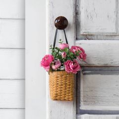 Chipwood Hanging Wall Basket Planter