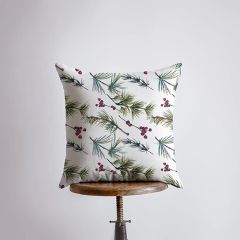 Christmas Holly Berries Accent Pillow
