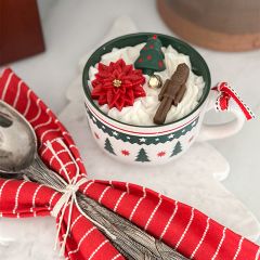 Christmas Tree Farm Scented Ceramic Mug Candle