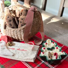 Christmas Tree Scented Candle In Ceramic Dish
