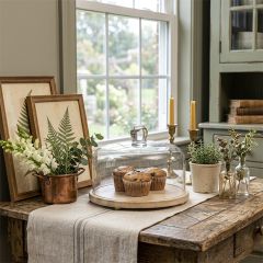 Classic Accents Wood Base with Glass Cloche