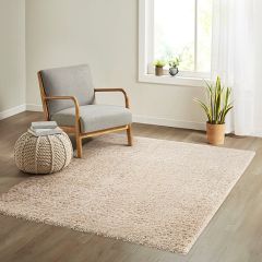 Classic Cream Shag Area Rug
