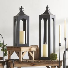 Classic Ebony Metal Lantern