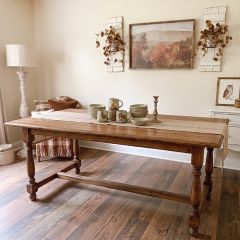 Classic Pine Farmhouse Dining Table
