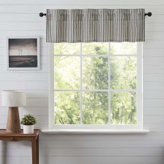Classic Greys Ticking Stripe Window Valance