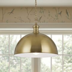 Classic Metal Dome Pendant Light