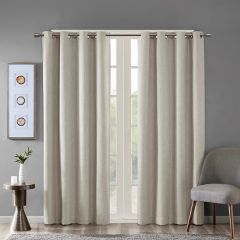 Classic Taupe Room Darkening Curtain Panel