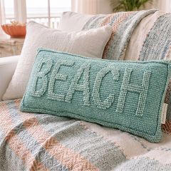 Coastal Classics BEACH Accent Pillow