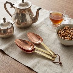 Copper and Brass Pantry Scoop Set of 3