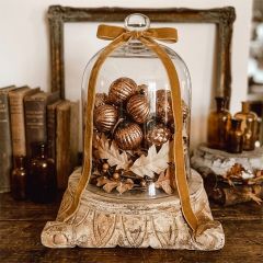 Copper Harvest Glass Ornament Garland