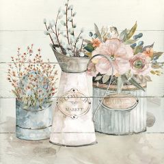 Cottage Floral Arrangements Wall Art