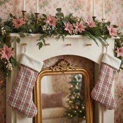 Country Christmas Plaid Stocking Set of 2