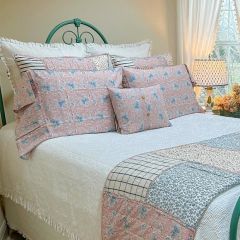 Country Cottage Vintage Floral Pillow Case