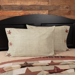 Country Star Pillow Case Set of 2
