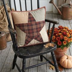 Country Star Quilted Pillow