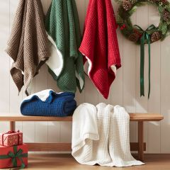 Cozy Comforts Waffle Knit Chenille Throw