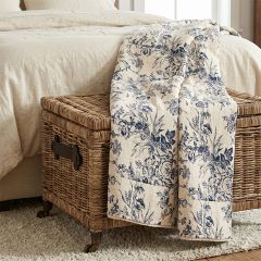 Cozy Cotton Printed Throw Blanket Toile