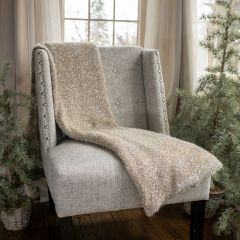 Cozy Metallic Knit Throw Blanket