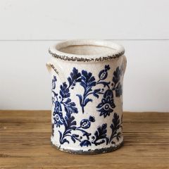 Crackled Glaze Pottery Crock
