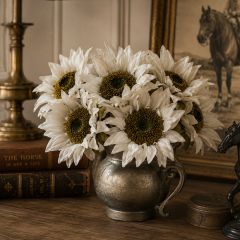 Creamy Classic Sunflower Pick