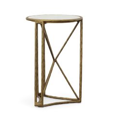 Criss Cross Metal Side Table
