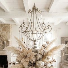 Crystal Drop Chandelier Tree Topper