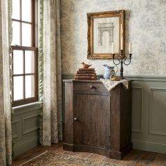 Curved Hearth Accent Cabinet
