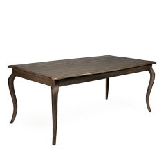 Curved Leg Oak Dining Table | SHIPS FREE