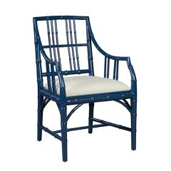 Cushioned Chippendale Arm Chair