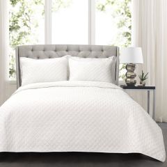 3 Piece Oversize Cotton Bed Quilt Set