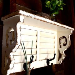Farmhouse Shutter Wall Shelf