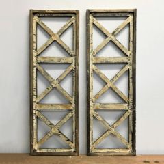 Rustic Wood Wall Decor Panel Set of 2
