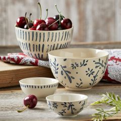 Dainty Blues Snack and Dip Bowl