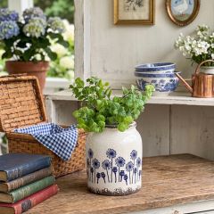 Dandelion Wishes Ceramic Pot