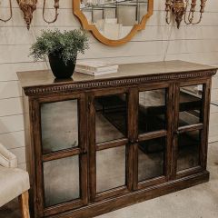 Dark Mango Wood Console Cabinet