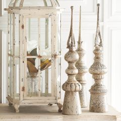 Tabletop Finial Decor Set of 3