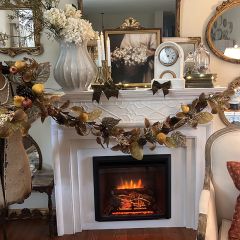 Decorative Faux Pears and Pomegranates Garland