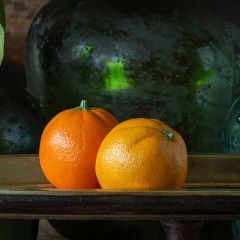 Decorative Grove Oranges Set of 2