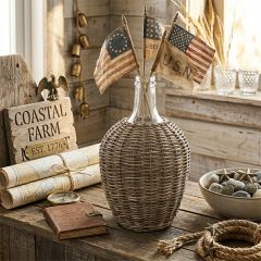 Decorative Willow Wrapped Demijohn Bottle