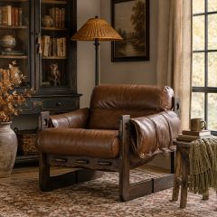 Deep Seat Leather Armchair