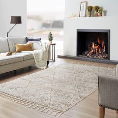 Diamond Design Tasseled Area Rug