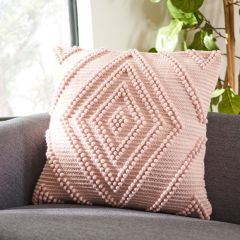 Diamond Puff Knit Boho Chic Accent Pillow