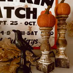 Distressed Baluster Candle Holder One of Each
