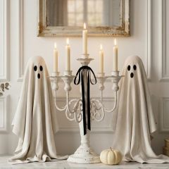 Distressed Metal Candelabra