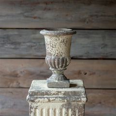 Distressed Pedestal Urn