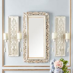 Distressed Pillar Candle Wall Sconce