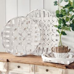Distressed Tobacco Baskets Set of 3