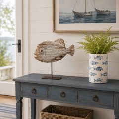Driftwood Catch Fish on Stand