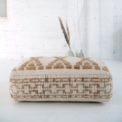 Woven Kilim Pouf Ottoman